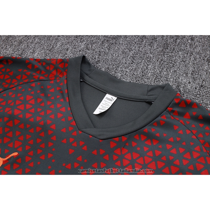 Chandal del Manchester City Manga Corta 23/24 Rojo - Pantalon Corto